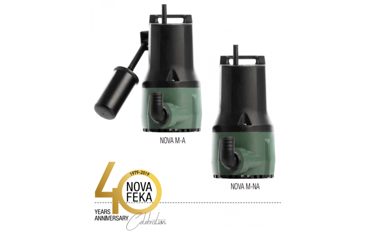 Bơm chìm NOVA - dòng bơm mang tính cơ động cao cùng với sức bơm mạnh mẽ